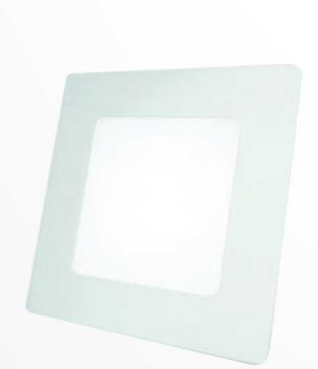 Panel de embutir ultradelgado cuadrado luz cálida 18W